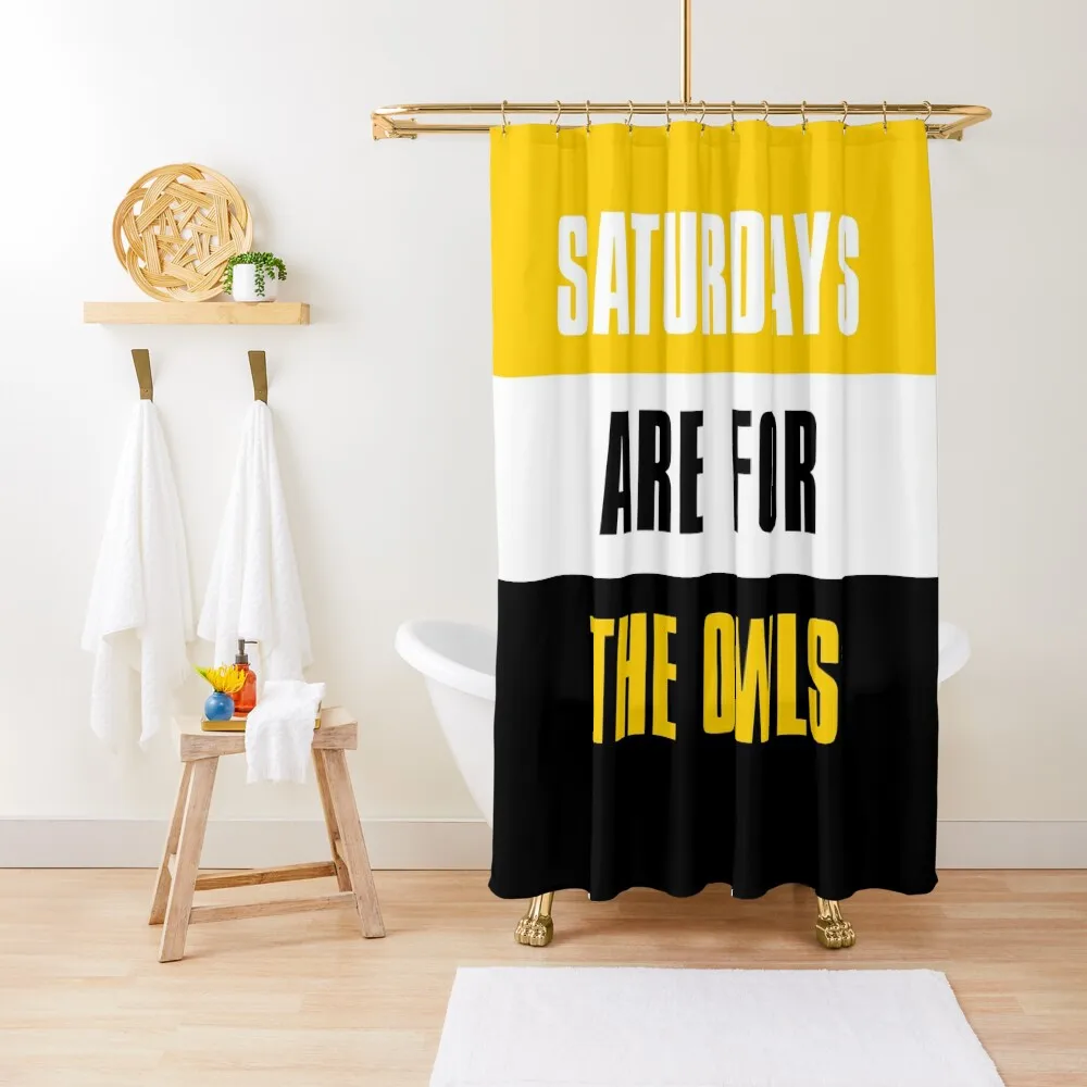 

Saturdays are for The Owls, Kennesaw State University Shower Curtain Shower For Bathroom Set Bathroom And Shower Curtain
