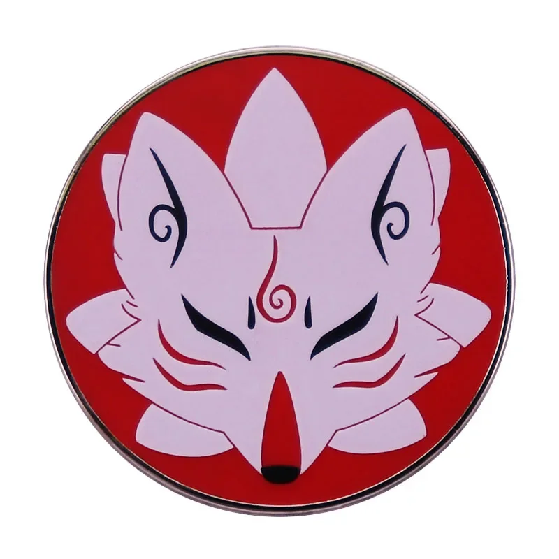 Okami Amaterasu Enamel Pin Button Badge Japanese Mythology Sun Goddess White Wolf Brooch Video Game Art Jewelry