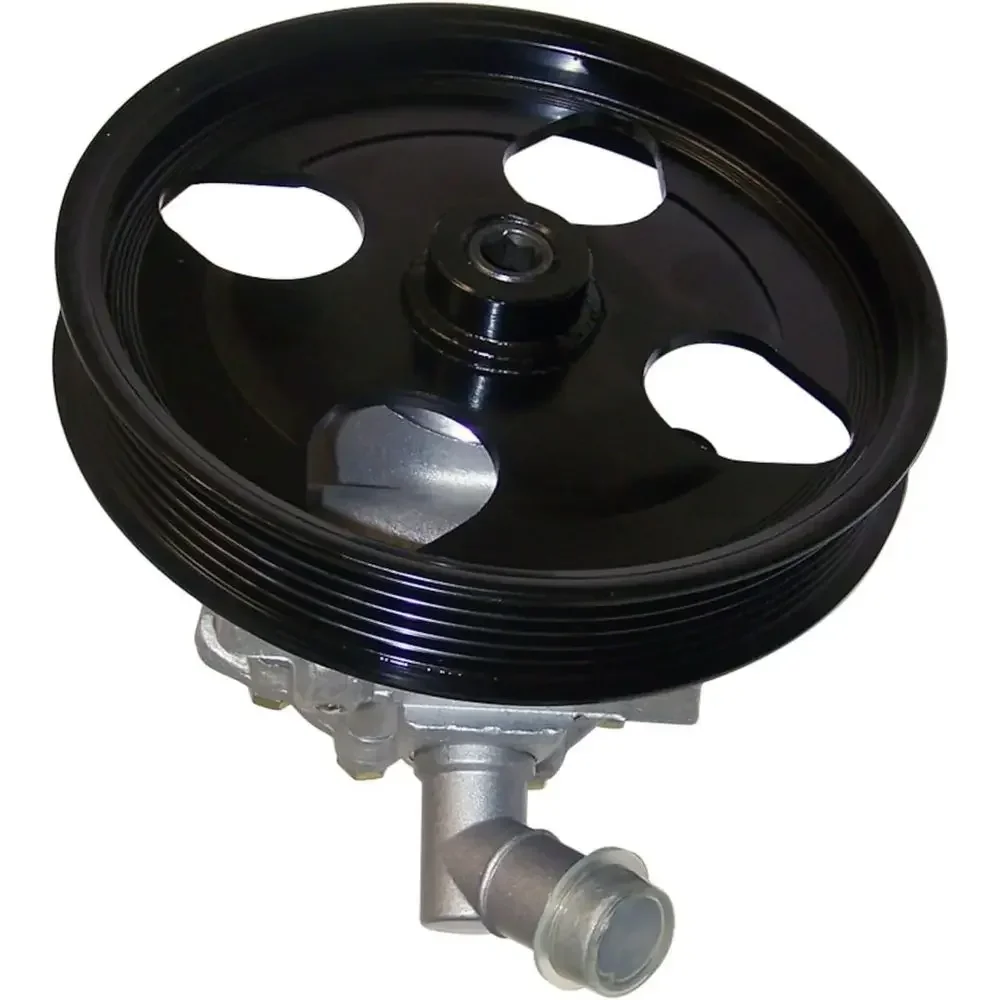 

Power Steering Pump - Black Silver Finish
