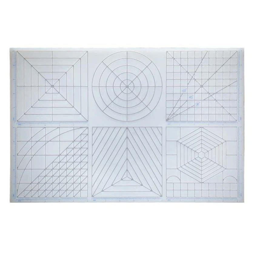 SR-قالب قلم طباعة ثلاثي الأبعاد متعدد الأغراض، حصيرة سيليكون ناعمة، قوالب رسم ثلاثية الأبعاد، لوحة نسخ مع أكشاك الأصابع
