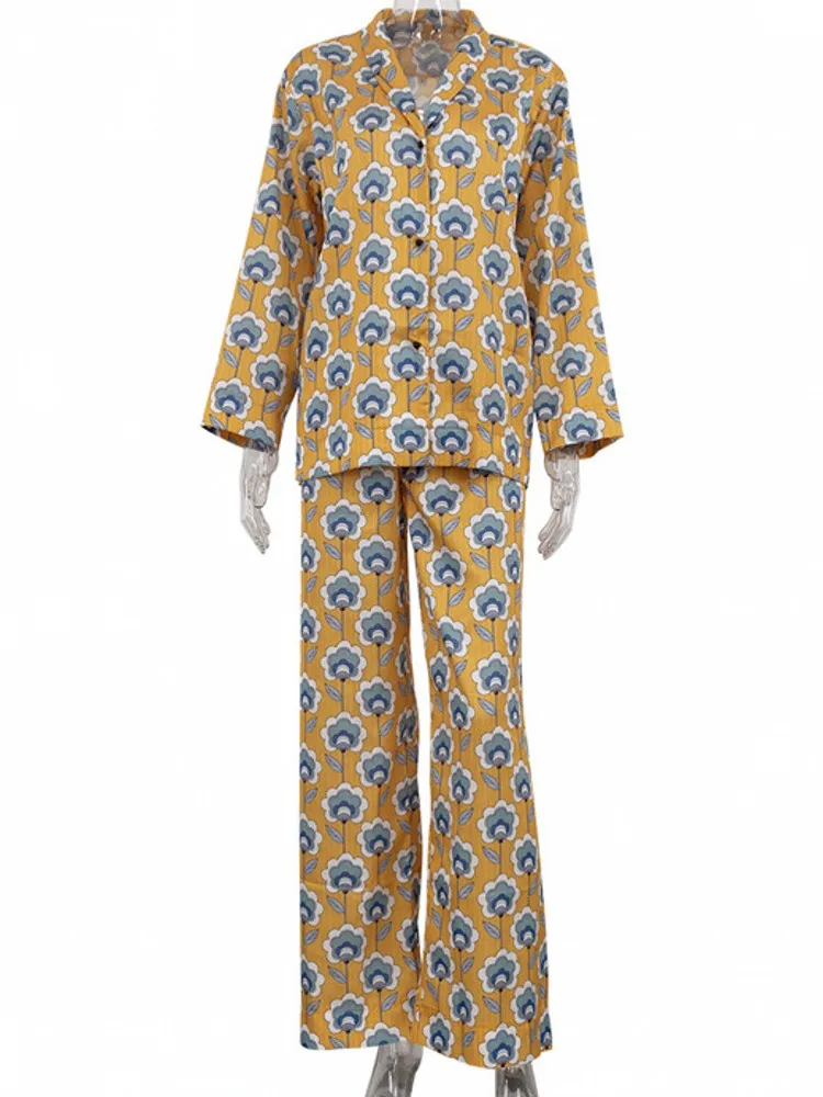 

2 Piece Women Set Autumn Winter Long Sleeve Shirt Blouse Top And Pants Suits Outfits Fashion Office Lady Matching Sets Outfit