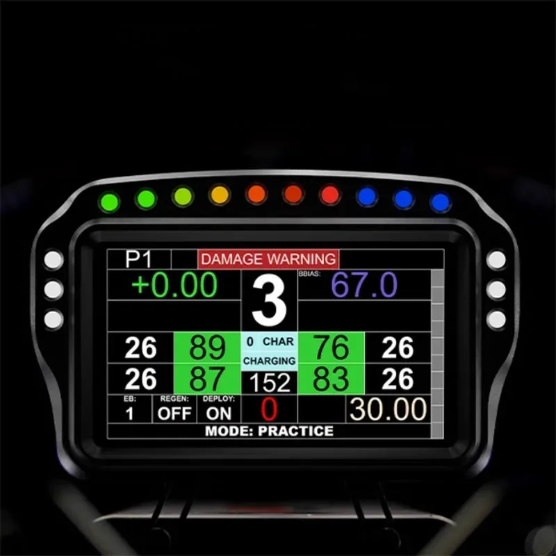 Simplayer 5 Inch LCD SIM Racing Dashboard Dash Screen for FANATEC Simagic Direct Drive Wheel Bases