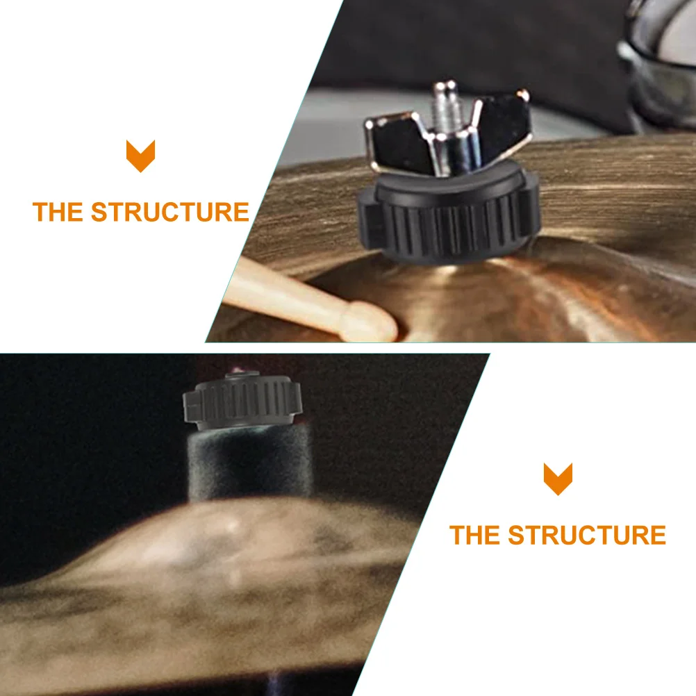 

Cymbal Quick Assembly Nuts Release Hat Drum Replacement Parts Knurled Plastic Accessory