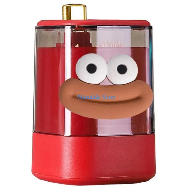 U2JC Funny Toothpick Dispenser Automatic Container Box For Home Office Dustproof Lid