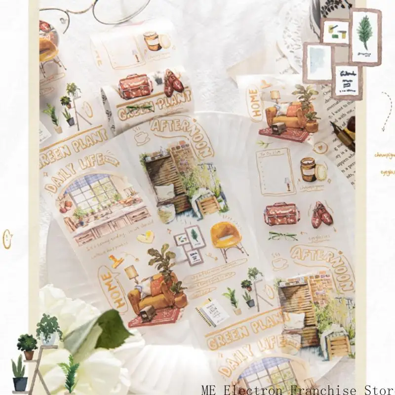 T5EA ScrapBooking Декоративная лента 6 ммх2м прозрачная домашняя лента для журнала ScrapBooking Journal