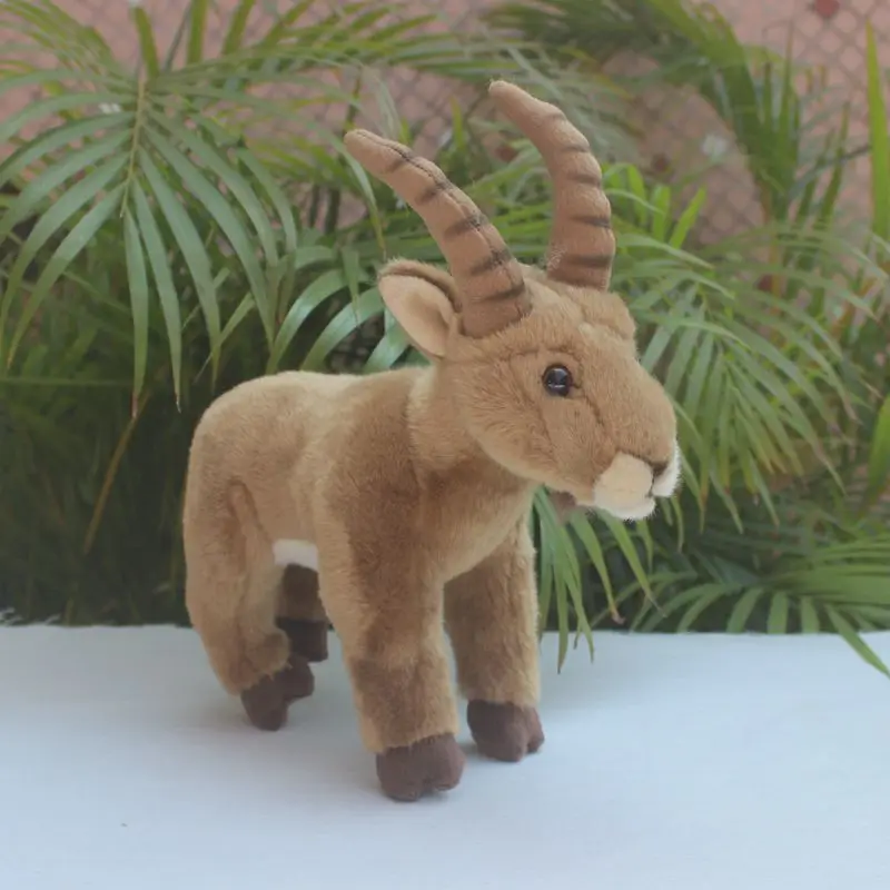 

Милая сибирская кукла Северной Козы, имитация животного, овечьей ткани, кукла, дикая коза, плюшевая игрушка, подарок на день защиты детей 24x20 см DY10361