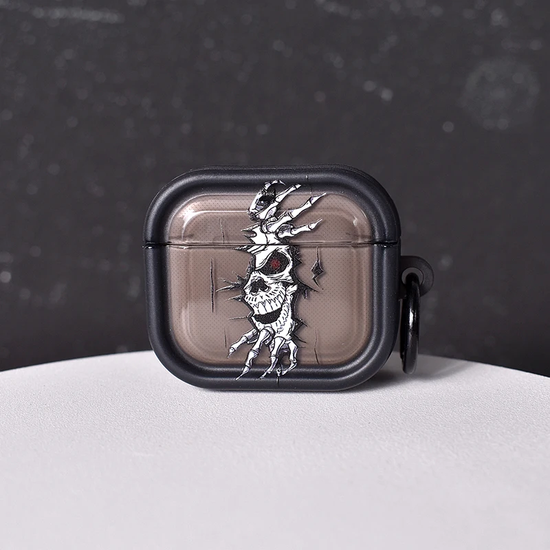 حافظة جمجمة لهاتف ابل ايربودز برو 3 1st 2nd 3rd غطاء الجيل لـ Airpods 4 2 Gen New Air Pods غطاء حماية
