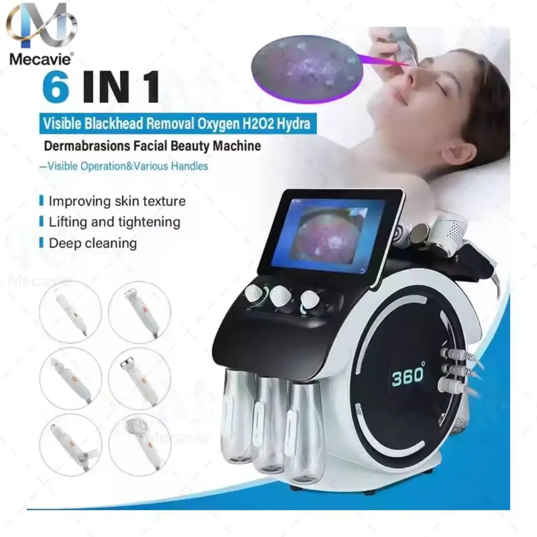 

‌ 2025 Новый портативный 360-градусный скруббер для удаления черных точек, удаление прыщей, глубокое очищение лица, скруббер для кожи, косметическая машина ‌