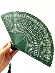 Bamboo Folding Fan Ancient Style Chinese Style Classical Dance Black Fan Summer Portable Folding Fan