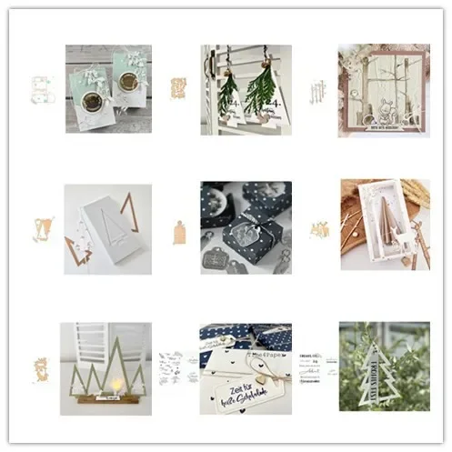 Neue Ankunft Presell Weihnachtsstempel und Stanzformen für DIY Scrapbooking/Fotoalbum, dekorative Prägung, DIY-Papierkarten