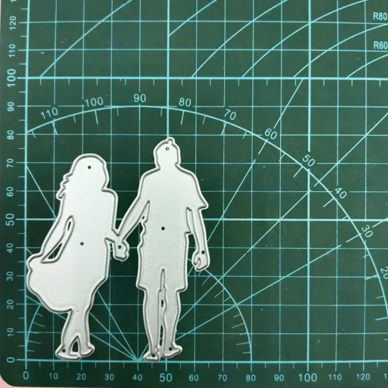 U75C Valentine Cutting Dies Walking Lover Die Cuts สำหรับ DIY Scrapmooking Paper Paper Craft