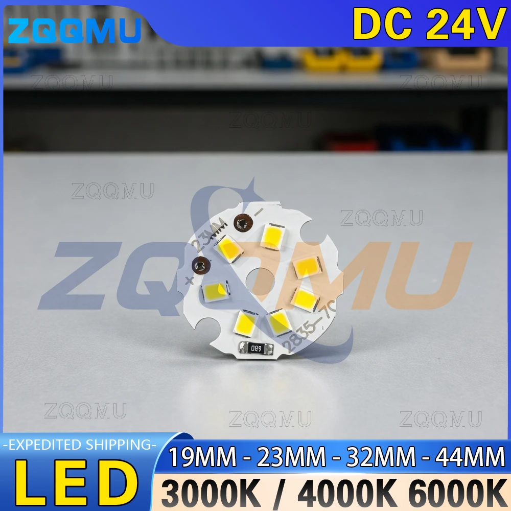 24V LED Light Board DC Low Voltage Chip Module 1W 1.5W 3W 5W 9W White Warm Light Source Panel for Lighting Fixtures