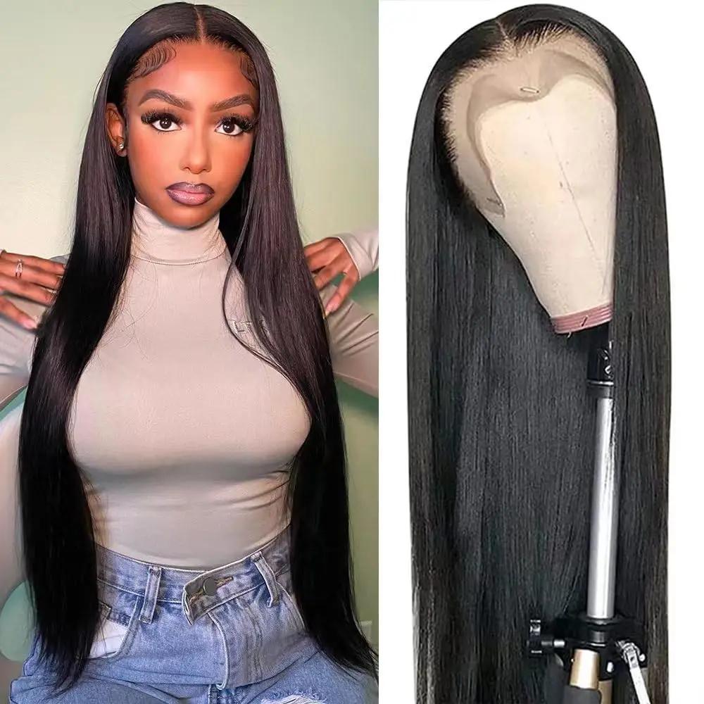 13x6 Straight Lace Front Wigs Human Hair 30 32 36 38 Inch HD Lace Frontal Wig 4x4 Closure Wig 360 Human Hair Lace Frontal Wigs