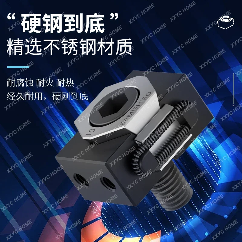 Fixture Multi-station oblique wedge type tooth surface expansion clamping block machining center Parallel side precision vice