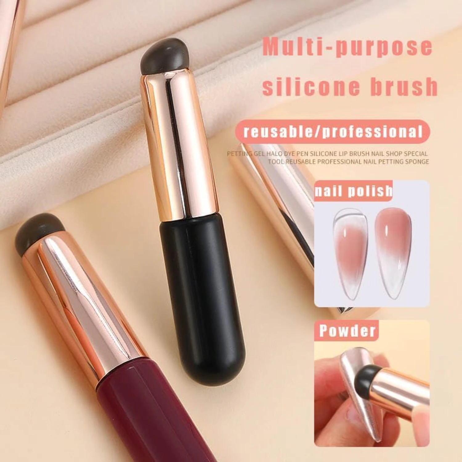 Effortless, High-Quality Silicone French Nail Stamper Kit - Achieve Perfect Manicures Easily at Home with this Professional Tool