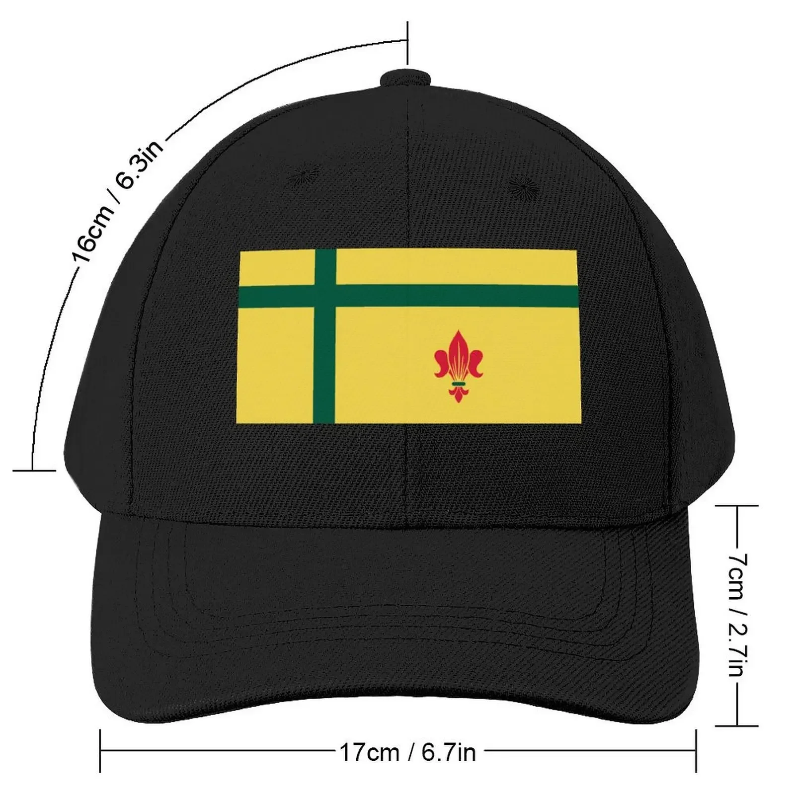 Fransaskois flag Franco-Saskatchewanians French Canadian Saskatchewan Canada HD High Quality Baseball Cap Hip Hop Boy Women's