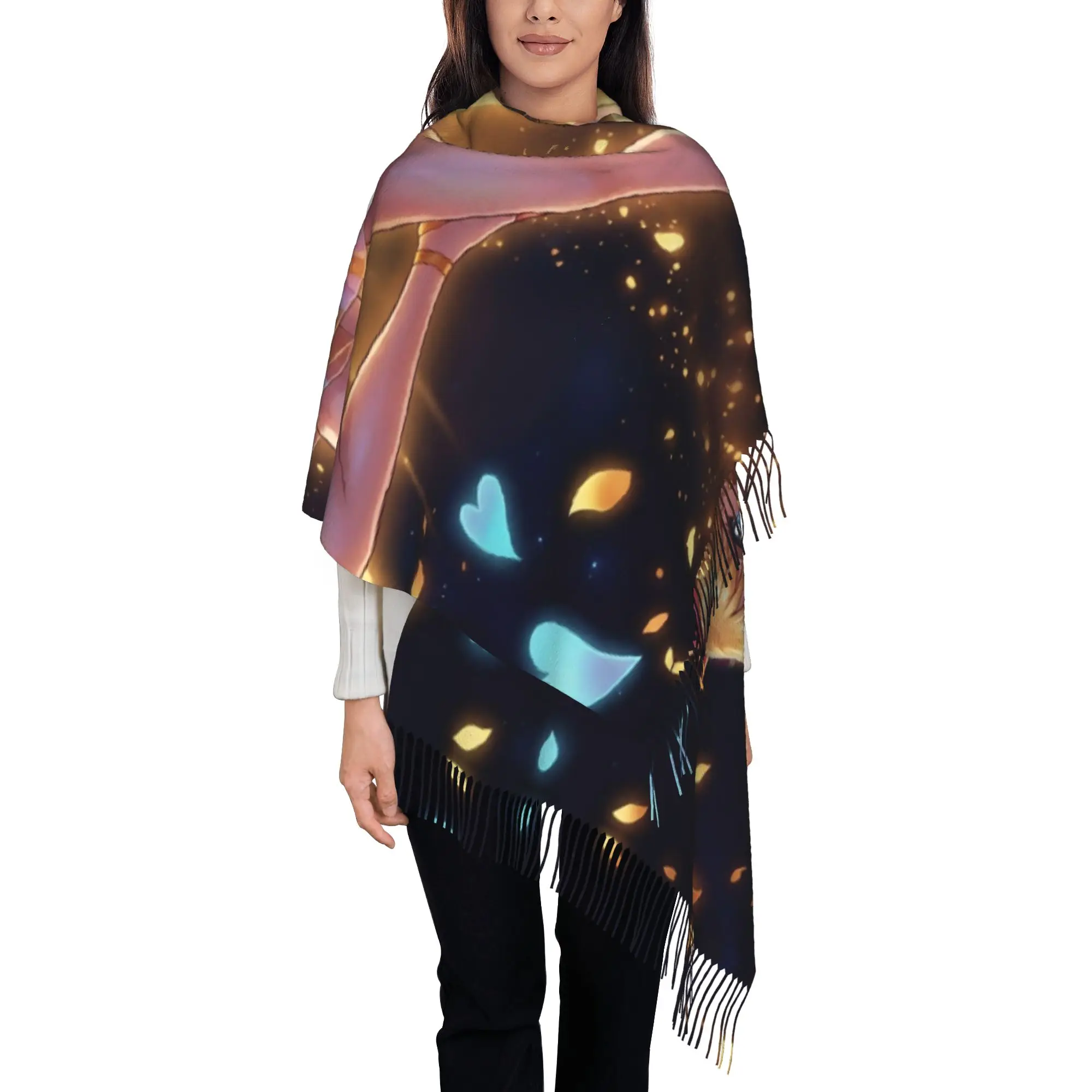 Sailor VenusTassel Scarf S-Sailor Moon In Autumn Winter Popular With Tassel Birthday Echarpe
