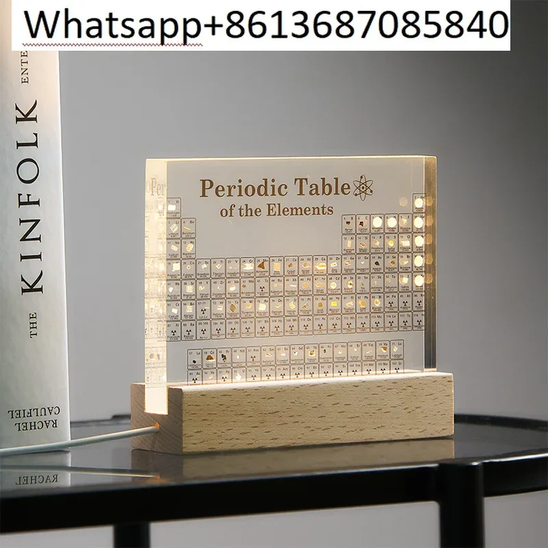 Creative design of embedded physical ornaments in the elements of the periodic table of chemical elements