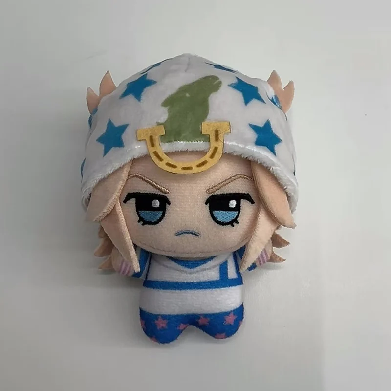 10cm Anime JOJO STEEL BALL RUN Jonathan Joestar Cosplay Keychain Plush Cotton Doll Backpack Pendant Keyring Birthday Gifts