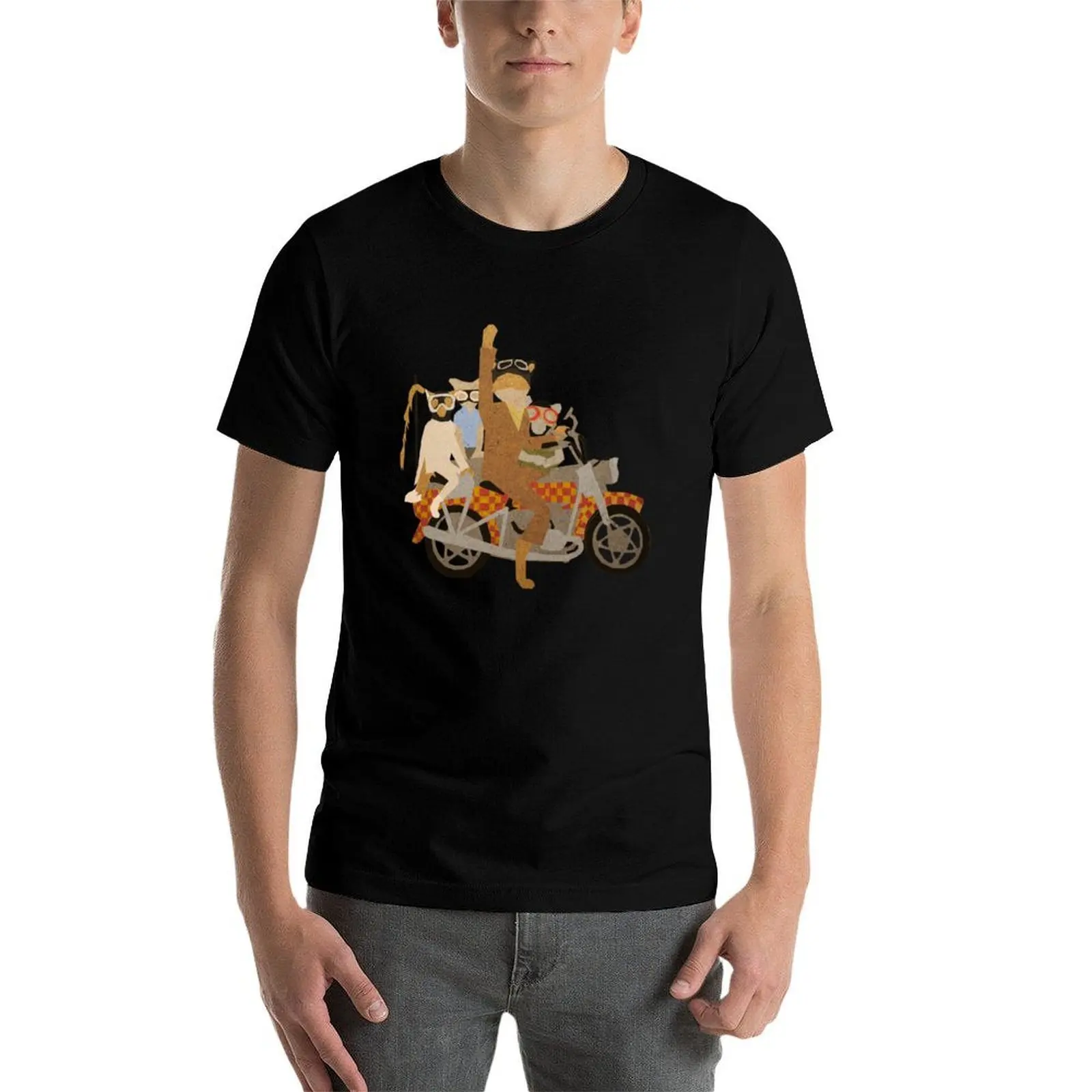 Fantastyczna koszulka męska z grafiką motocykla, koszulki męskie, niezbędna koszulka, T-Shirt