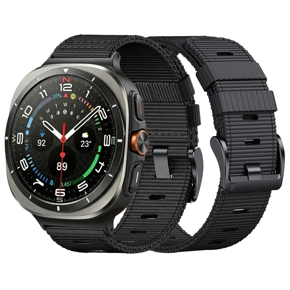 Sport Tactical Nylon Strap For Samsung Galaxy Watch Ultra 47mm Replacement Band For Galaxy Watch Ultra 2025 Bracelet