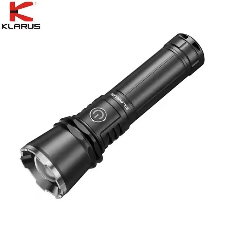 Klarus 2200Lumens Zoomable Tactical Flashlight 750m Beam High Output Long  Adjustable Spot Flood Light 21700 Battery for Camping
