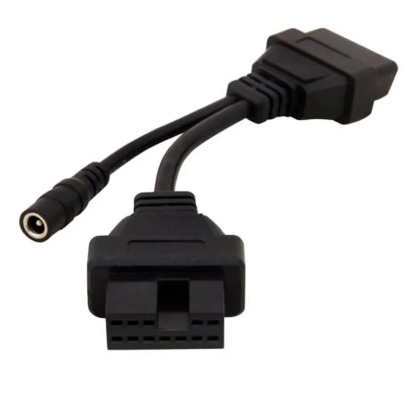 Para mitsubishi 12 pinos para 16 pinos fêmea obd 2 ferramenta de extensão do carro cabo obd para mitsubishi 12pin obd2 conector alta qualidade