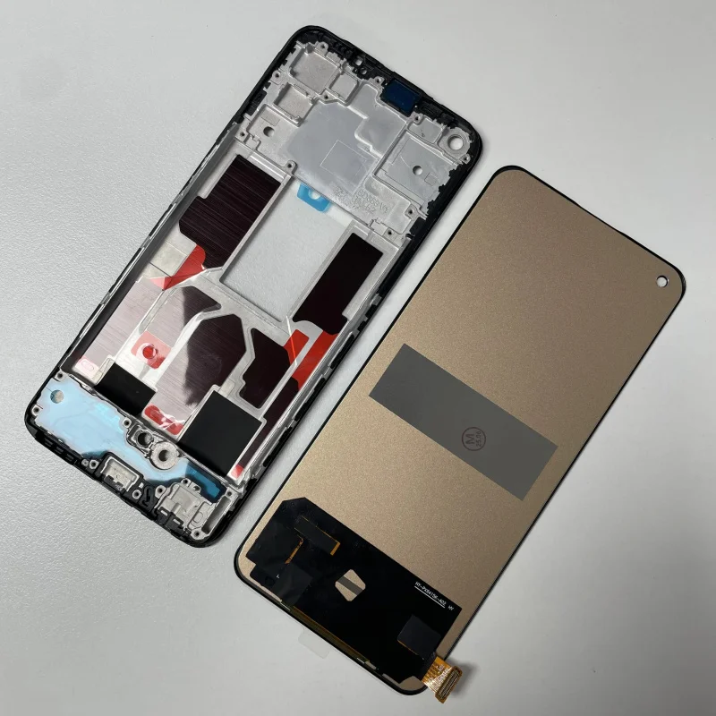 

6.43" New AMOLED For Oppo Find X3 Lite LCD Display Screen Frame+Touch Panel Digitizer CPH2145 Frame