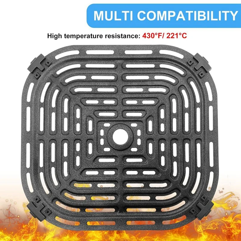 8 قطعة قواعد مطاطية للمقلاة الهوائية ملحقات صينية احترافية لاستبدال مقالي الهواء الدوامة الفورية 6QT