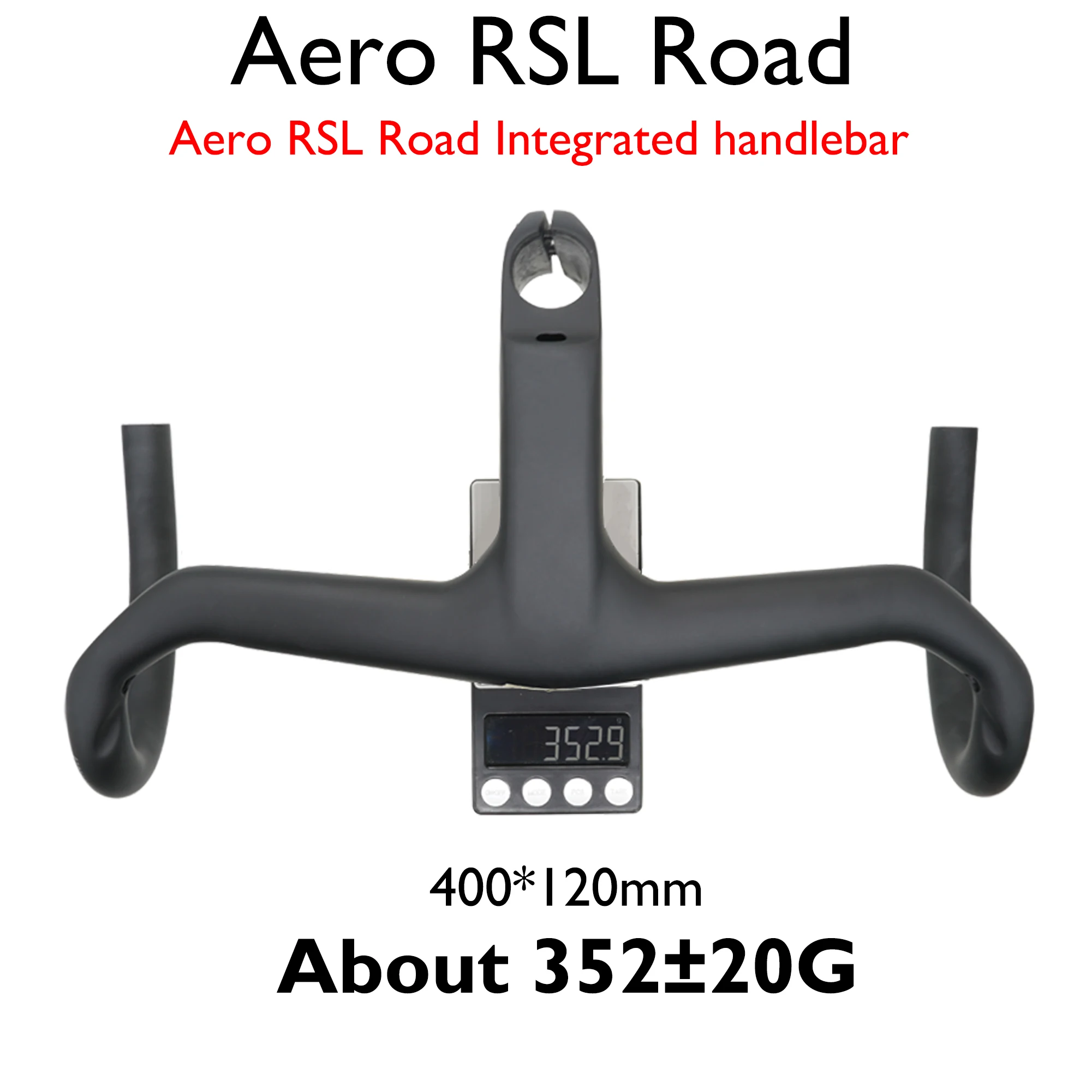 Aero RSL Road OCLV Carbon Integrated Road Bike Handlebar/Stem, -7 
