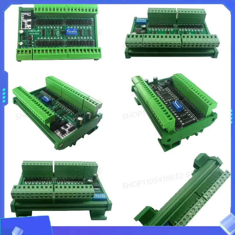 16CH 32CH 48CH DI NPN PNP 9V 12V 24V Optical Isolation Input RS485 Digital Switch PLC IO Expansion Modbus RTU Module New