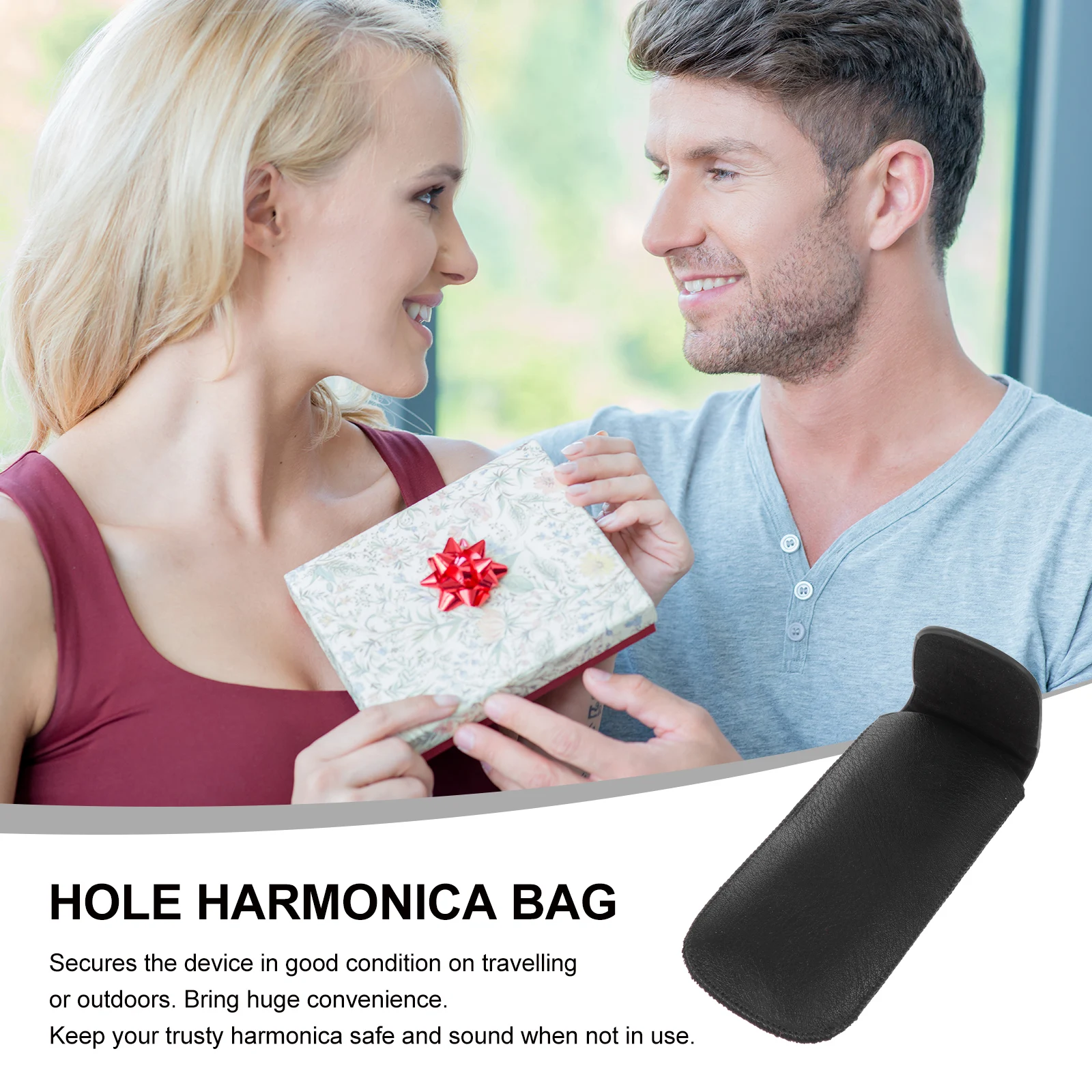 

1 pc Harmonica Case Protective Cover Accessories Storage Musician Container Stylish Design Travel Beginner Box