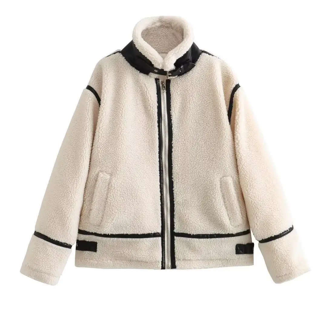 

2025 Women's Autumn and Winter New Lamb Wool Jacket Warm Fashionable and Versatile Coat
