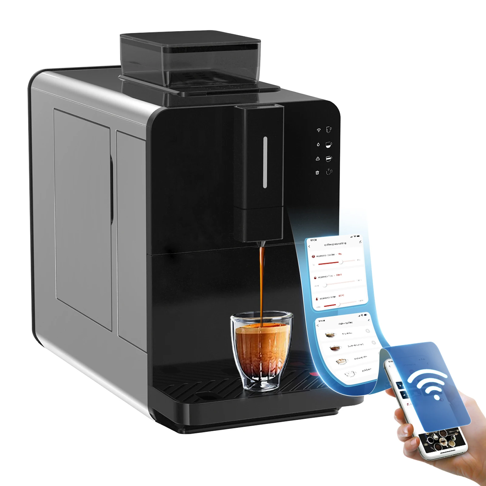 

2024 New Bean to Cup Coffee Maker Automatic Espresso Machine