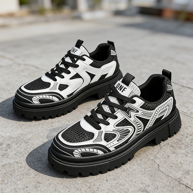 

‌breathable mesh men's summer new Korean-style casual business trendy shoes, fashion outdoor versatile derby shoes‌