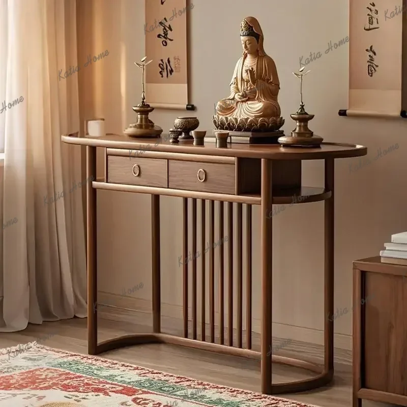 FG  Buddha Table Entrance Household Buddhist Hall Table Small Offering Buddhist Platform