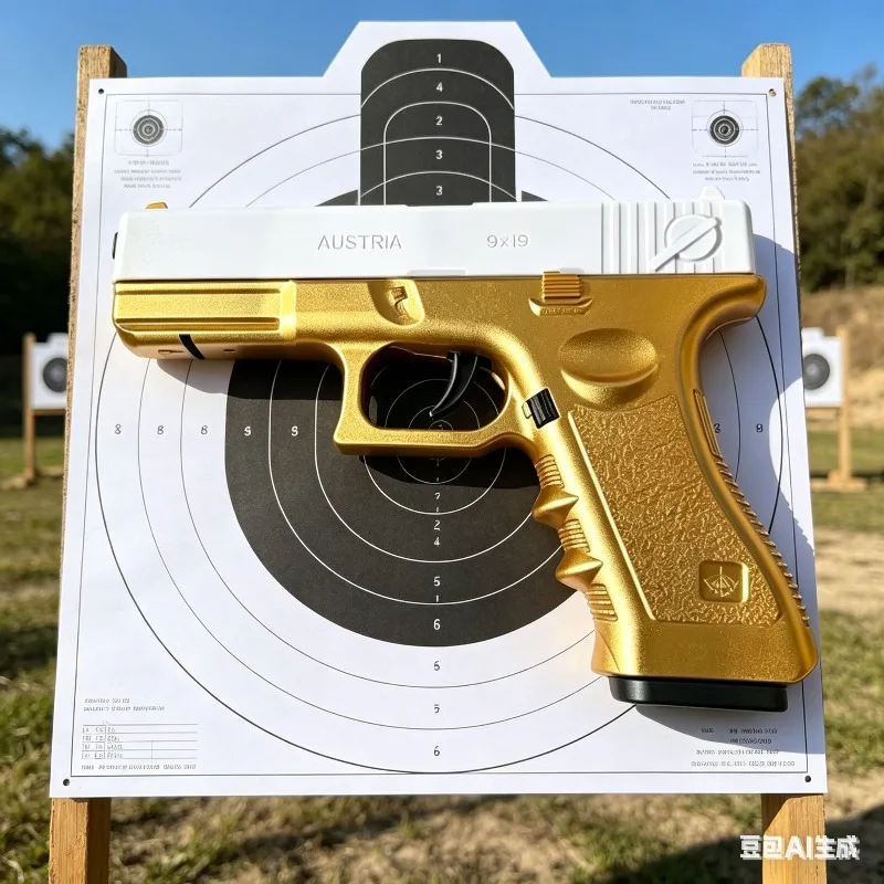 Pistola de juguete G17 manual de balas blandas 2026 con cargador inferior y láser, ideal para juegos de guerra diarios al aire libre, regalo para niños y adolescentes.