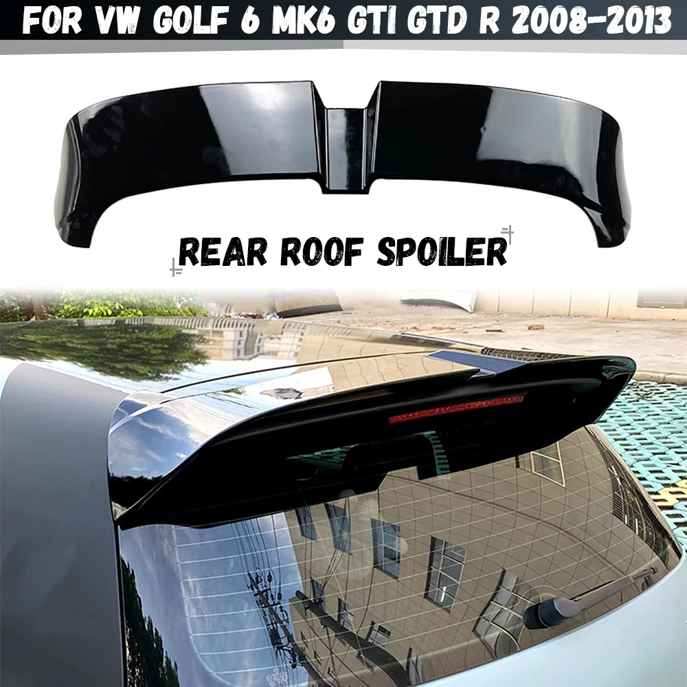 

Для Volkswagen VW Golf 6 MK6 GTI GTD R R20 2008-2013 задний спойлер на крышу крышка задний багажник спойлер на крышу крыло автомобиля задняя губа