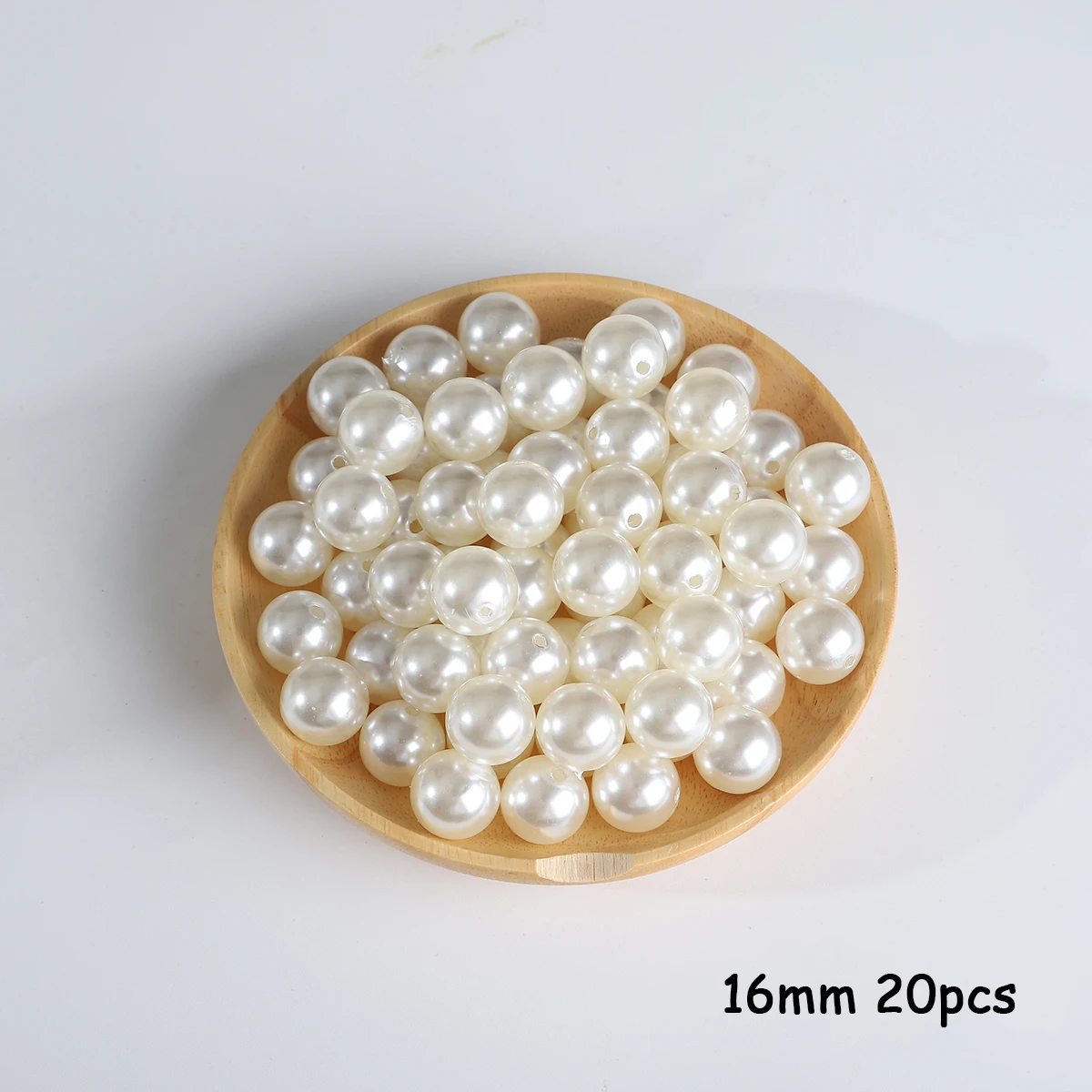 3-20mm 10-1000 stuks recht gat ABS imitatie parel beige witte armband met ronde kralen voor DIY ambachtelijke sieraden maken producten