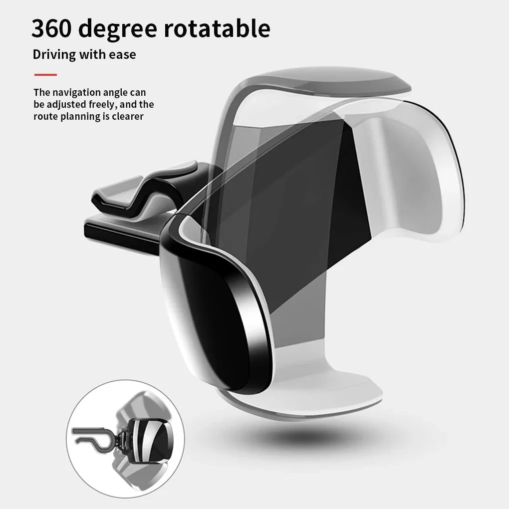 Mini Car Phone Holder Mobile Phone Clip Holder Stand Auto Air Vent Cell Phone Stand For iPhone Xiaomi Samsung Car Air Vent Mount