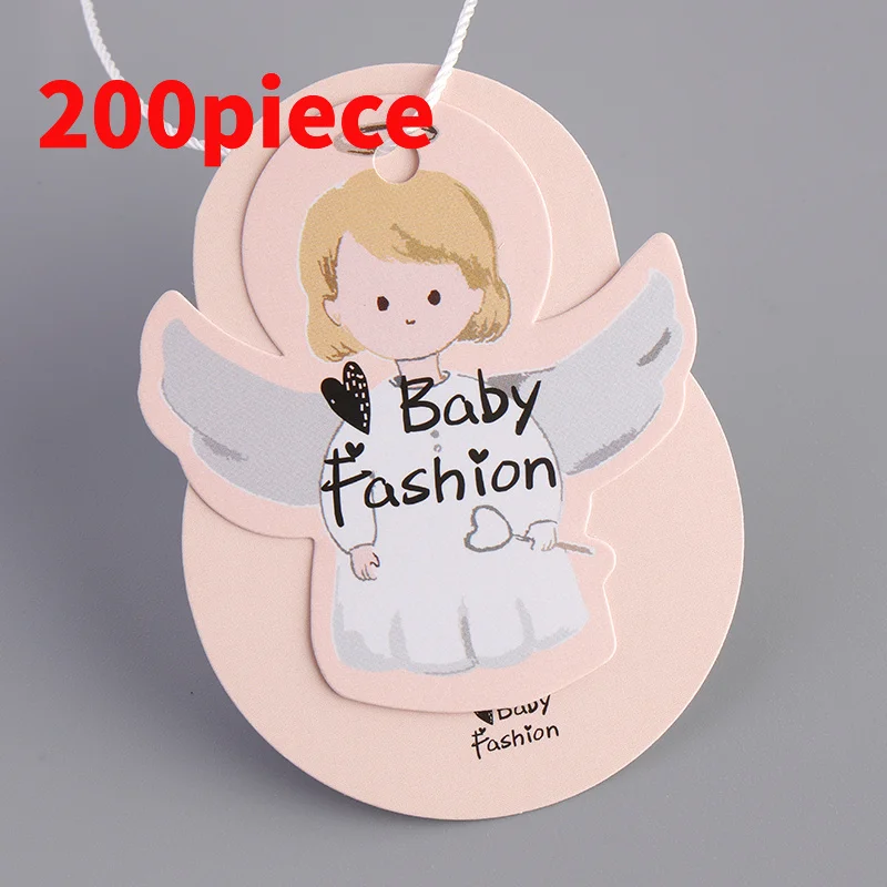 20 0piece. custom. custom easy soft cotton paper label clothing labels printed garment tags