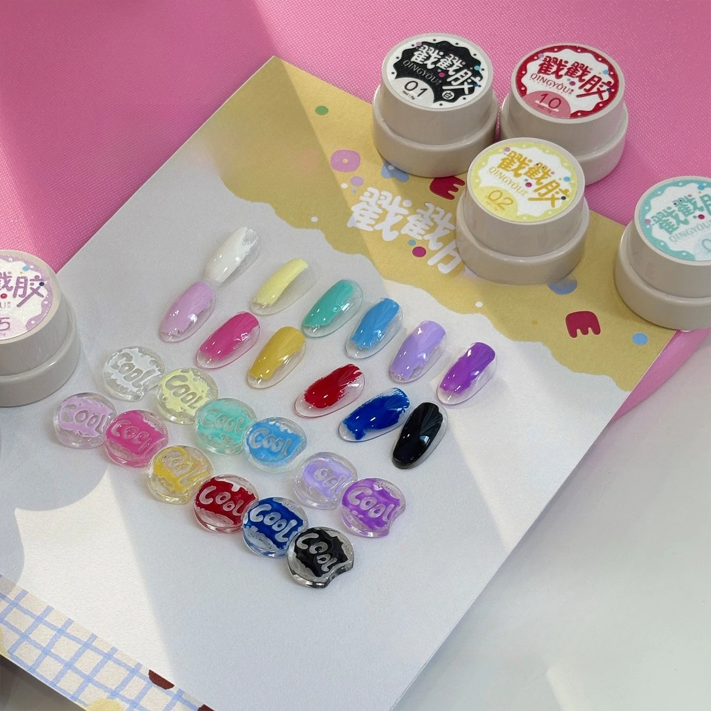 

Poke Poke Gel Nail Polish 5ml Soak Off UV LED Semi Permanent Wave Texture Lace Hole Painting Gel Varnish For Manicure Nail Art