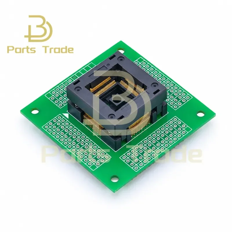 0.5mm Pitch TQFP100 LQFP100 IC Programming Socket Burner Adapter Aging Test Socket for Chip Programmer Equipment