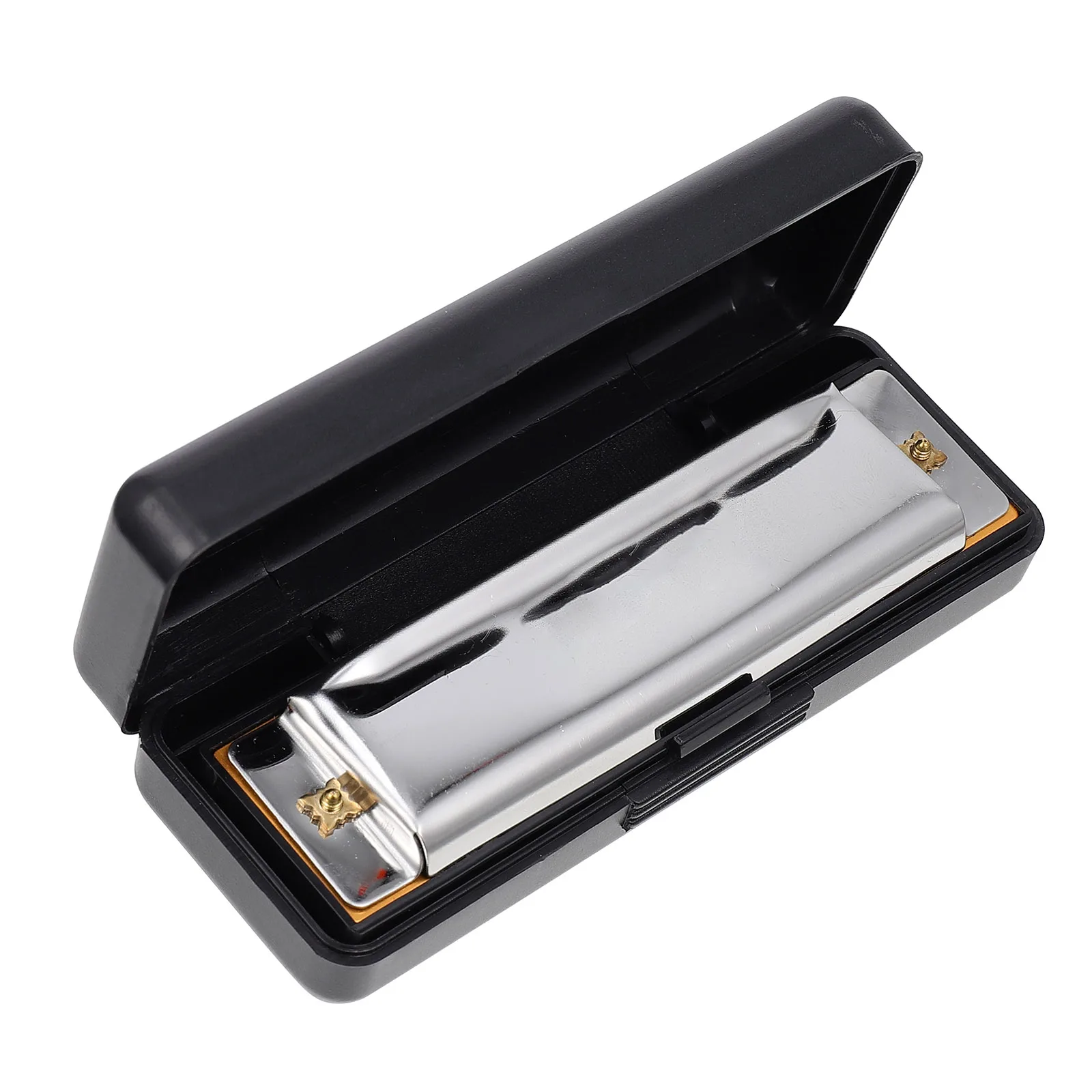 

Harmonica Portable Practical Blues Ten Holes Professional Music Instrument Chrome Plated Copper