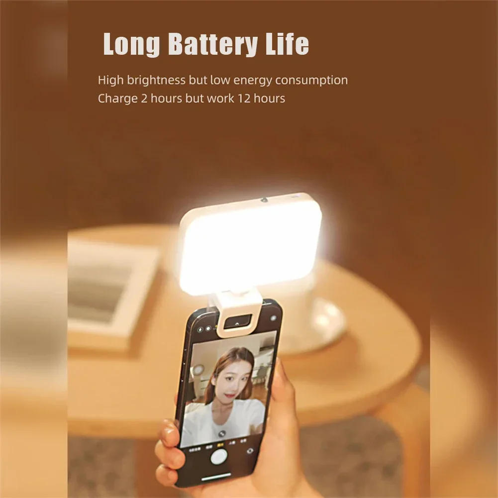 Lumière LED à clipser pour selfie, lumière pour téléphone, ordinateur portable, tablette, ordinateur, selfie, conférence vidéo, n'aime, photographie, maquillage