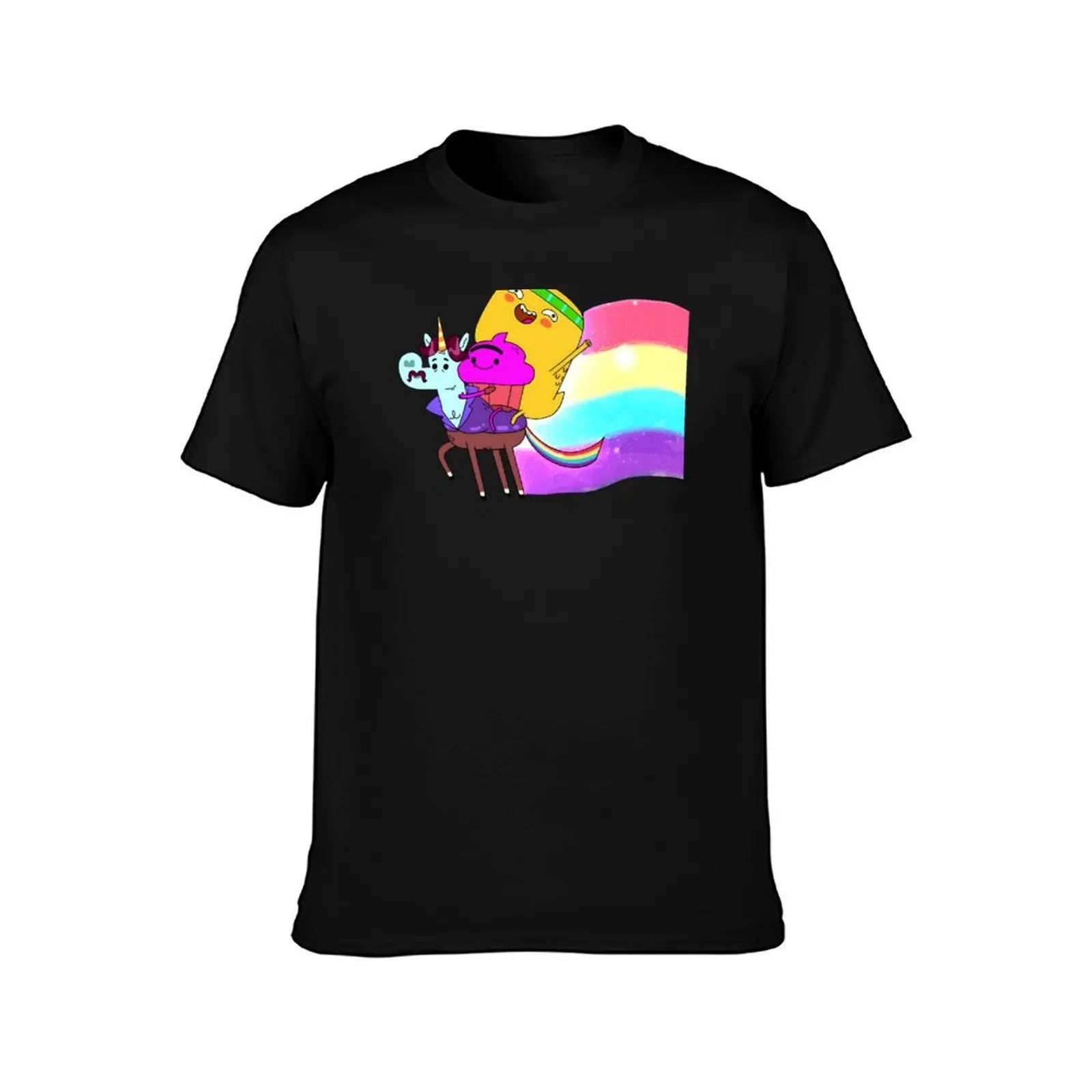 Funny Cupcake & Dino T-Shirt, Summer Casual Cotton Tee, Oversized Streetwear Tops, Vintage Graphic Print, Loose Fit Short Sleeve