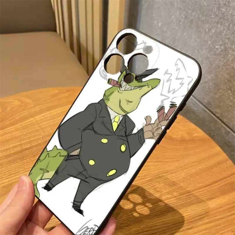 

Cartoon Naughty And Domineering Little Crocodile Phone Case For IPhone16 15 14 13 12 Mini 11 Pro XS Max X XR SE5 6 7 8 Plus Soft