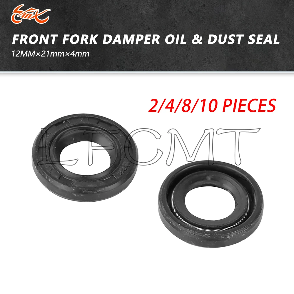 2/4/8/10 Pieces 12x21x4mm Nitrile Rubber Shaft Oil Seal Ring Gasket Fit Honda XL70 XL70K1 SL70 S65 NSR50R ATC125M CR 85R 80R