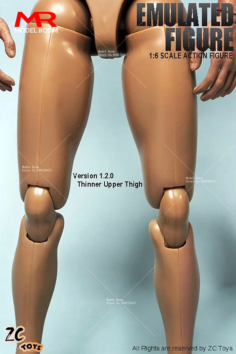ZCTOYS S001 S002 S005 1/6 Male Muscle Joint Body 12-inch Soldier Action Figure Super Flexible Body Fit 1:6 Neckless Head Sculpts