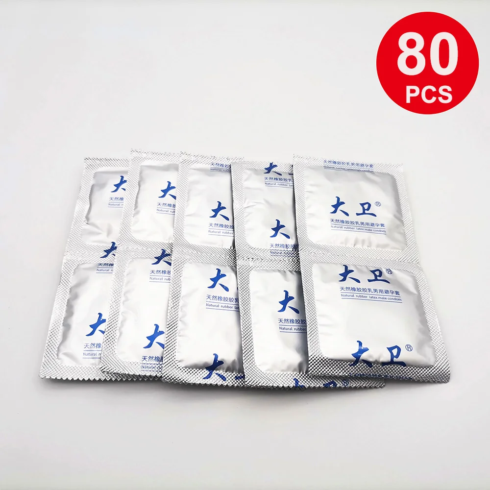 YUDIE Condoms 80/100 Pcs Smooth Lubricated Ultra Thin Condoms For Men Penis Sleeve Contraception Sex Toys Adult Sex Products